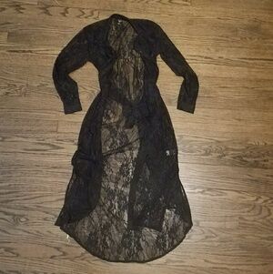 Long Sleeve Lace jacket with belt